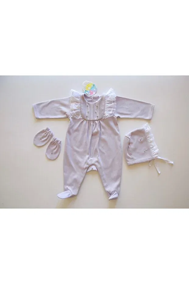 Детский комплект одежды для новорожденных хлопковый Candy model Hcb Giyim, Lilac