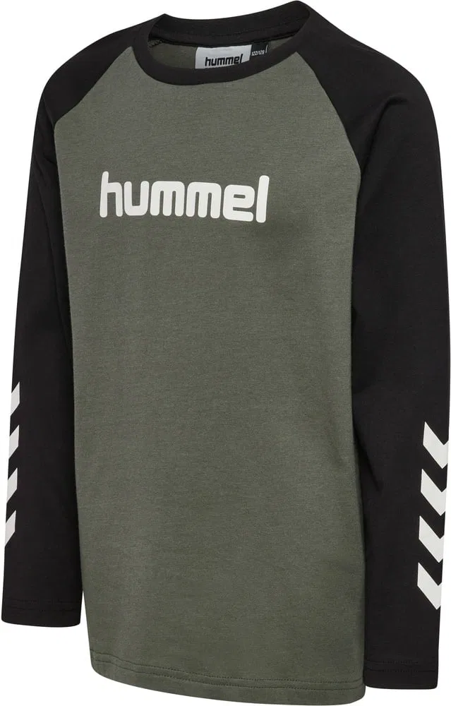 Лонгслив с логотипом Hmljr Logo Hummel, серый