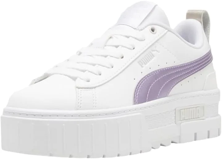 Мужские кожаные туфли Puma Palermo, белый/серый — фото 2