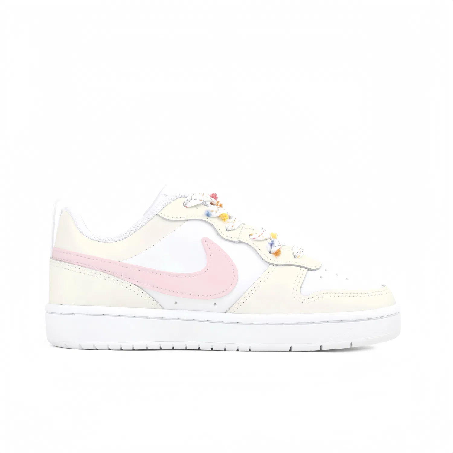 Кроссовки для скейтбординга Nike Court Borough, White Yellow Pink — фото 3
