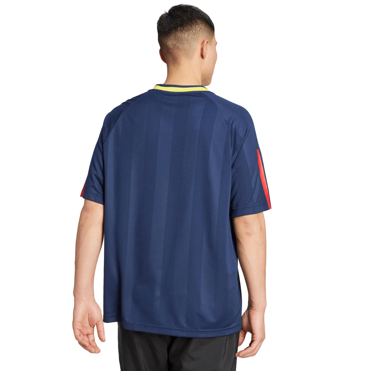 Мужская футболка с быстросохнущим материалом House of Tiro Jersey Adidas, Dunkelblau — фото 3