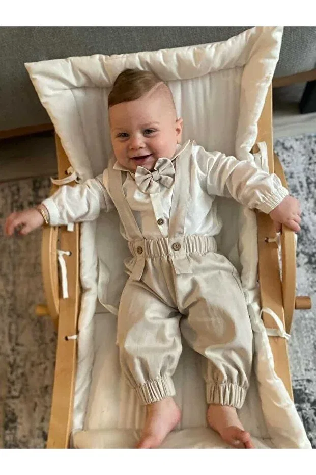 Детский комбинезон для мальчиков с длинным рукавом Ykr Design, Beige
