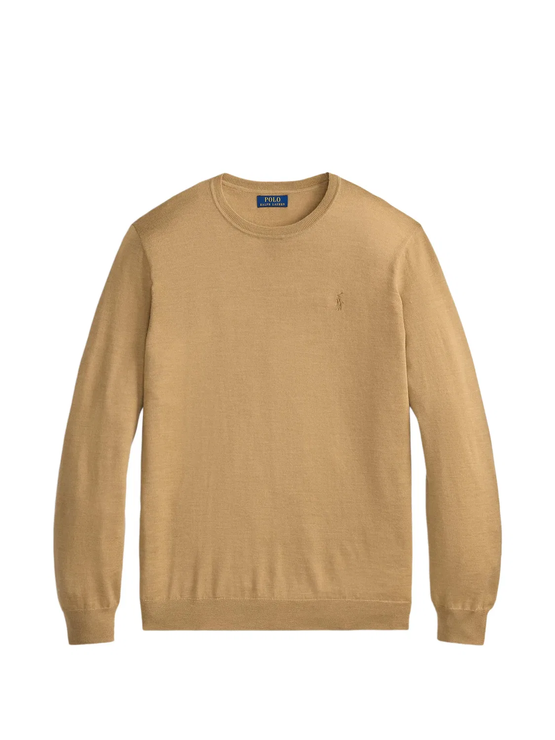 Шерстяной джемпер коричневого цвета Polo Ralph Lauren, коричневый