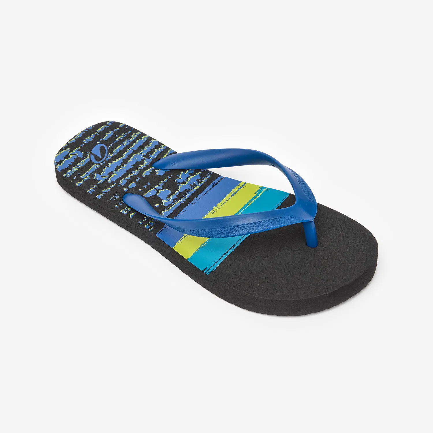 Детские вьетнамки 120 Line up Decathlon, Jeansblau Rauchschwarz Elektrischgrun