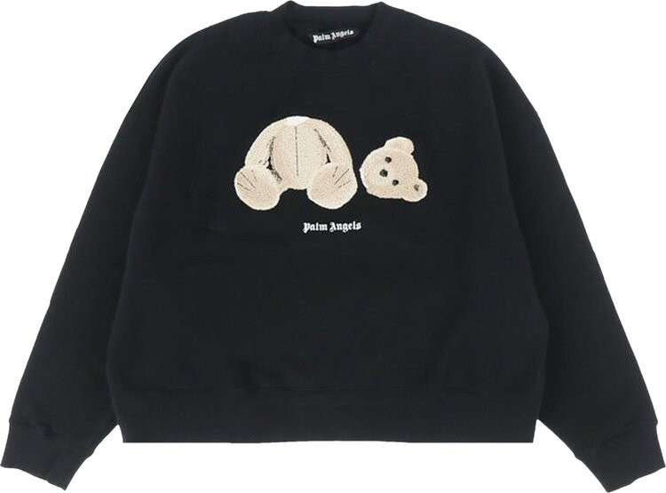 

Толстовка Palm Angels Bear Printed Crewneck 'Black/Brown', черный