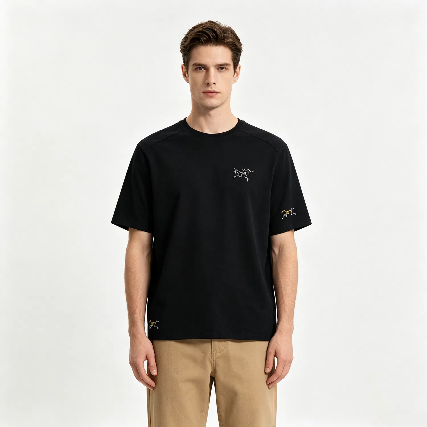 Футболка унисекс с круглым вырезом KRAGG Arcteryx, Black — фото 3