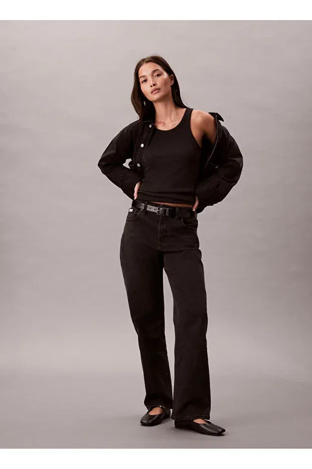 Женские джинсы прямые Calvin Klein, Black