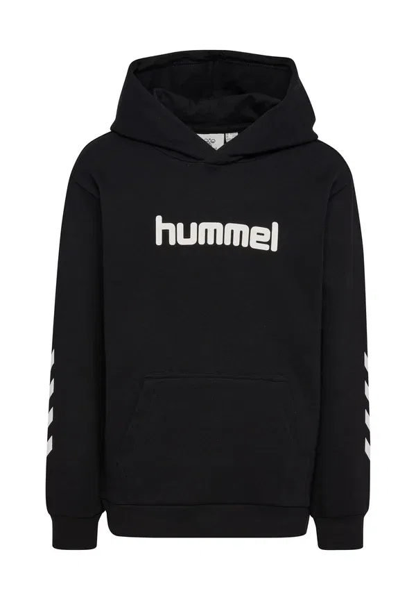 Толстовка с логотипом Hmljr reg, унисекс - худи Hummel, черный