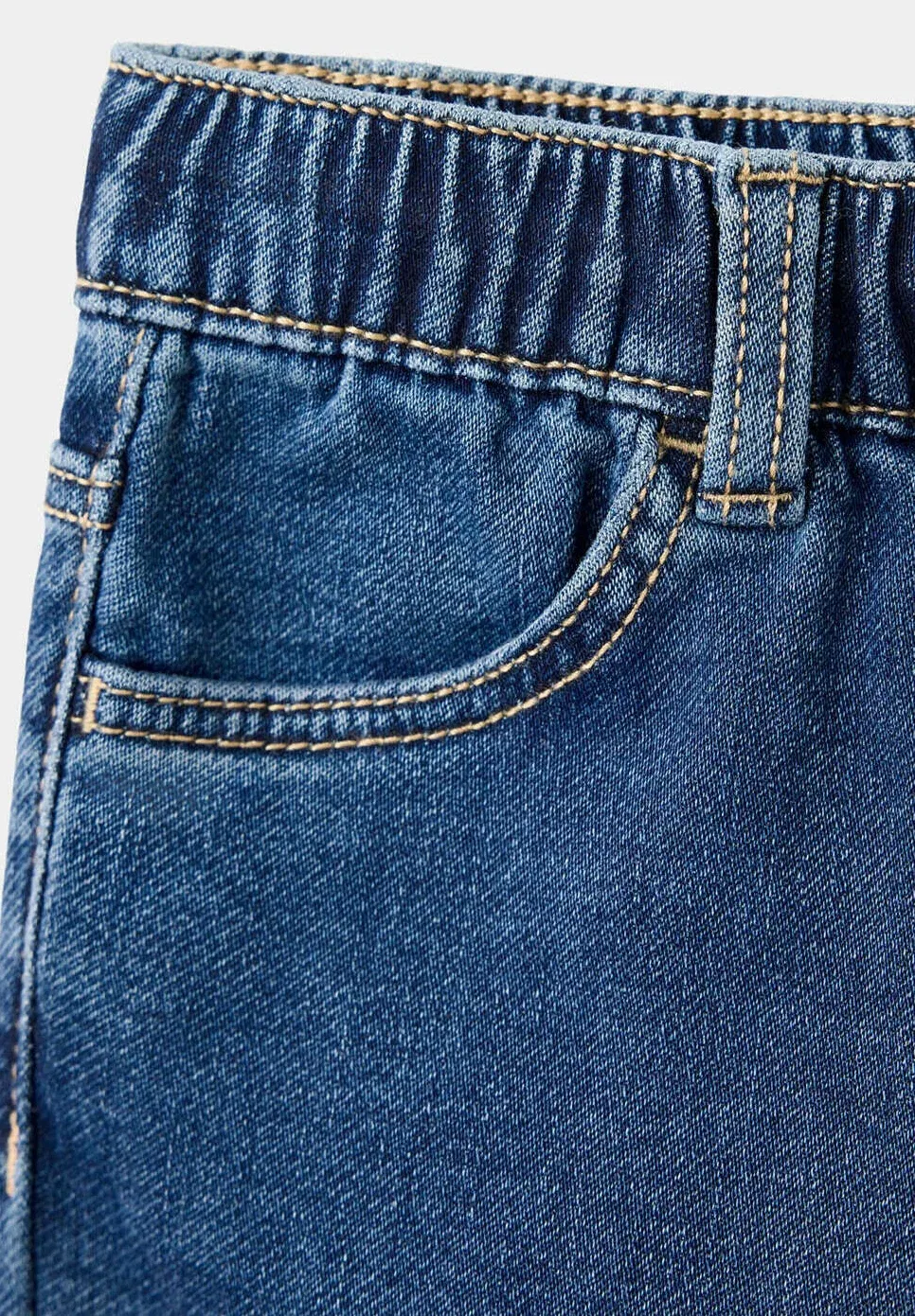 Детские джинсы свободного кроя Mango Kids, Dark Blue — фото 4