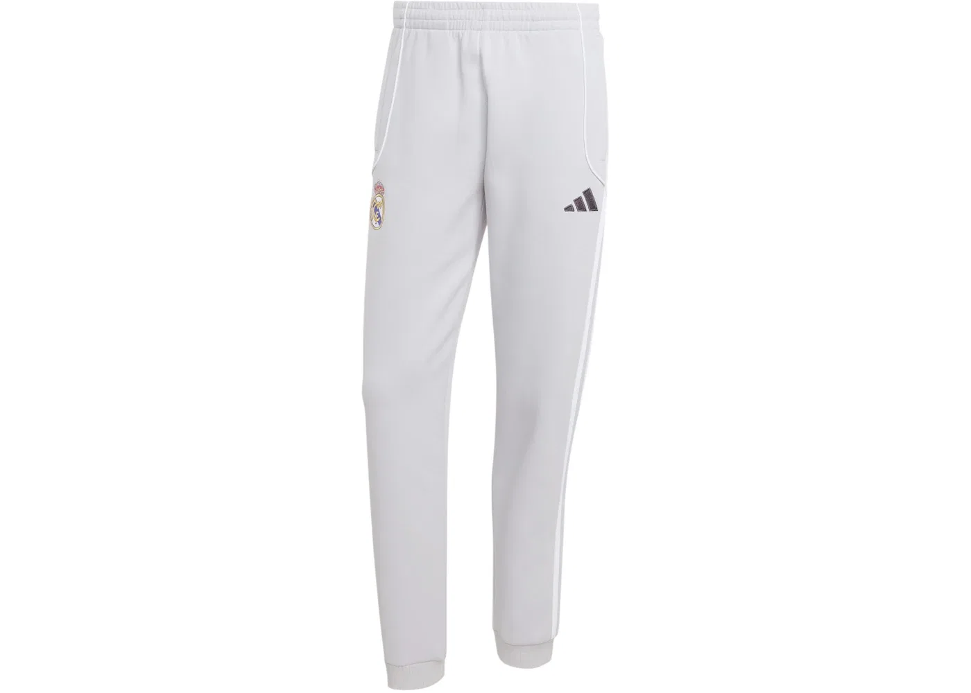 Мужские штаны тренировочные Real Madrid UBP Doubleknit Pants Adidas, Light Solid Grey White