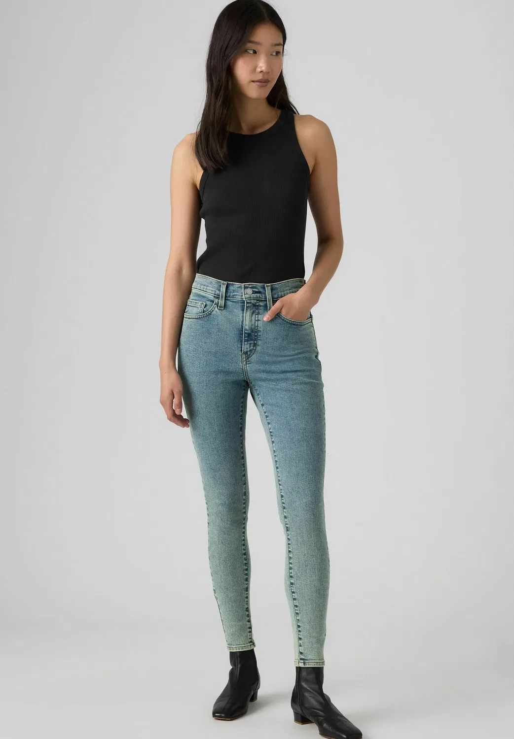 720 hirise super skinny - джинсы узкий крой Levi'S, Don'T Let It Go - Med Indigo - Worn In — фото 2
