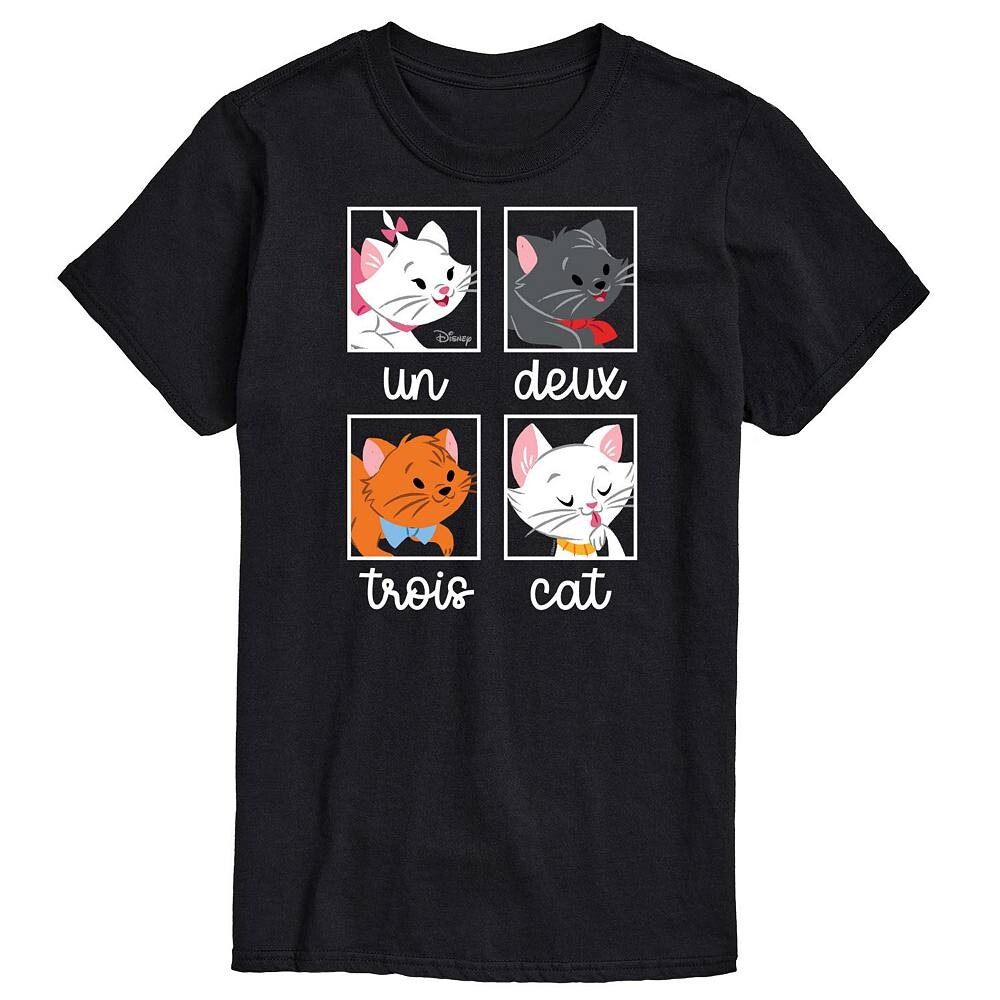 

Мужская футболка с рисунком Disney One Deuz Three Cat, черный