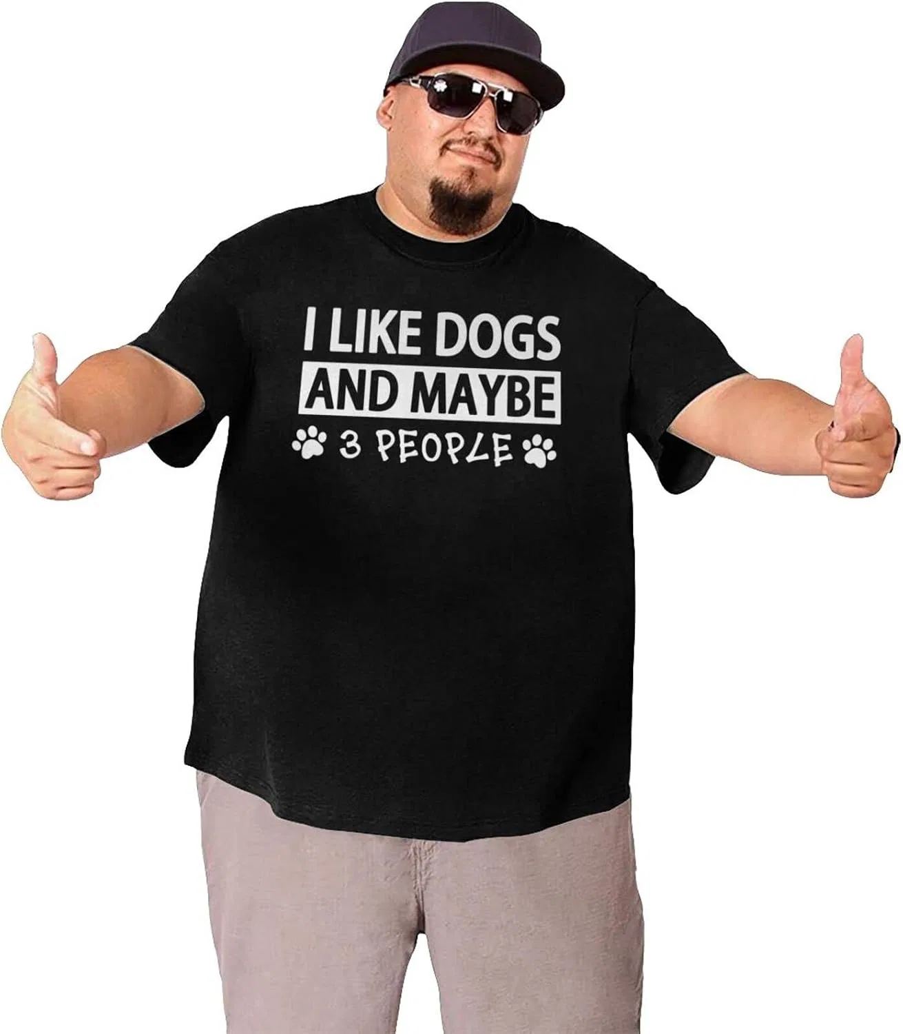 Женская футболка с графическим принтом Regular Fit, I Like Dogs and Maybe 3 People — фото 3
