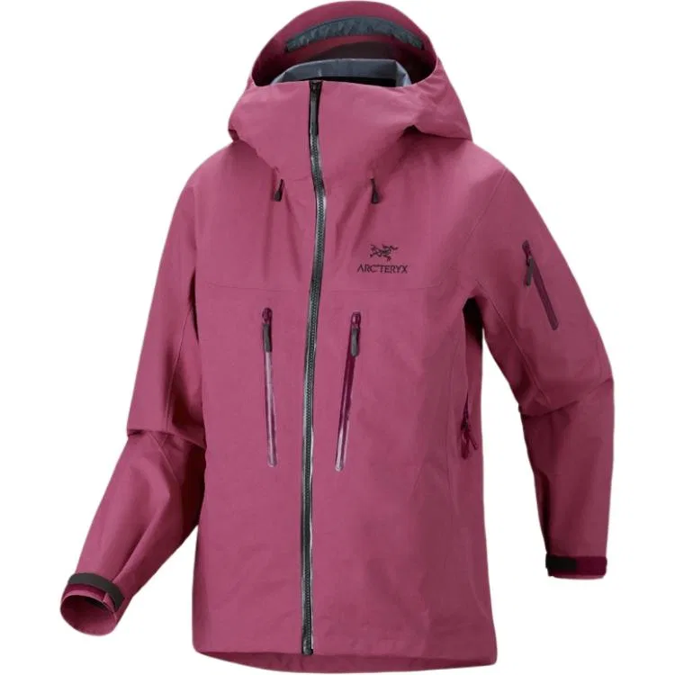 Женская ветровка ALPHA SV с капюшоном Arcteryx, Light Maple Wild Red/Lt Renegade