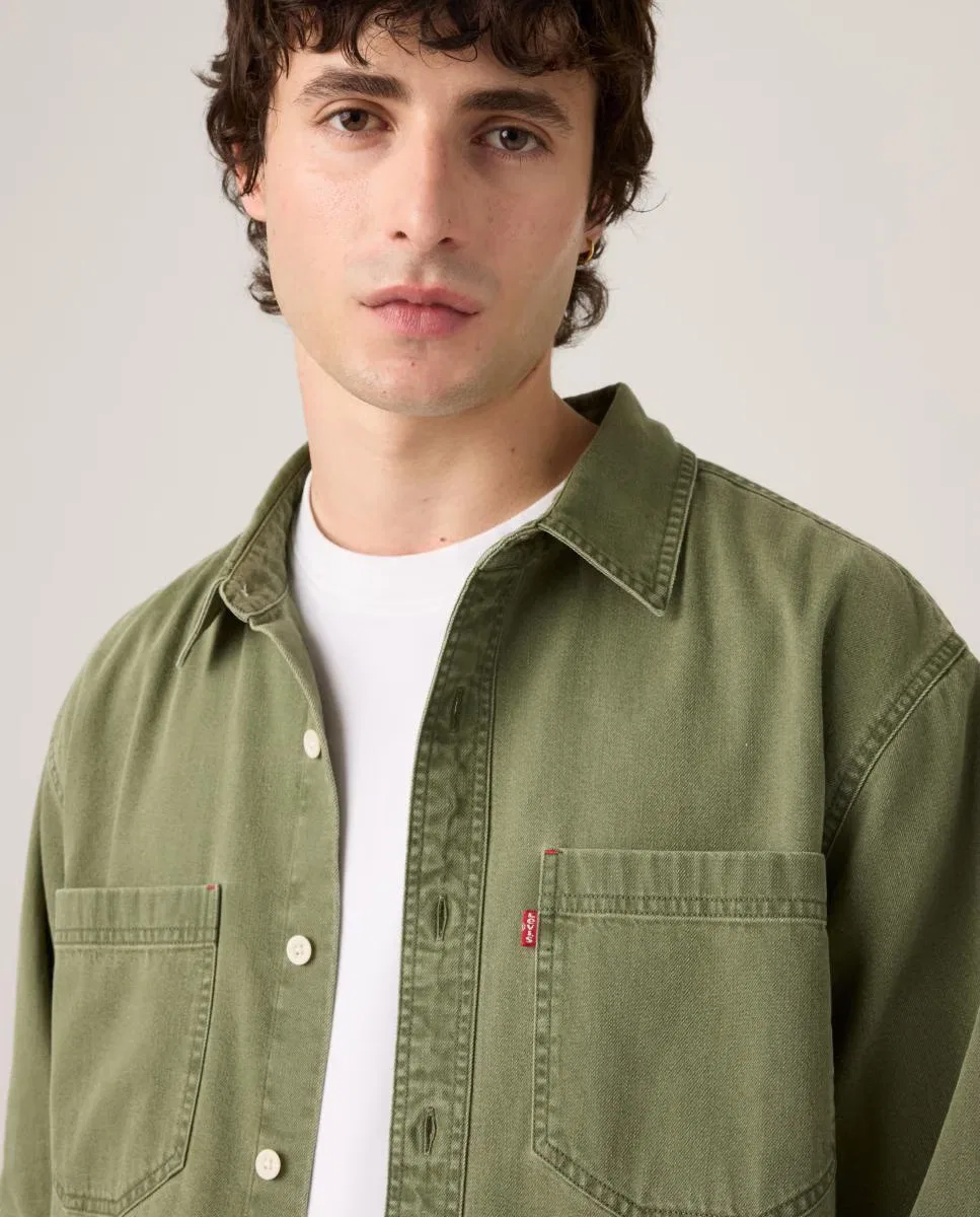 Мужская рубашка с длинным рукавом, Vaquera, Levi's, зеленый — фото 3