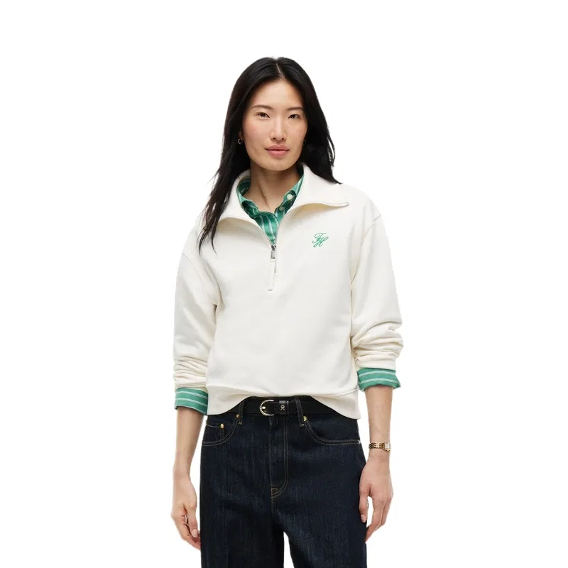 Женский свитшот с горлом Tommy Hilfiger, Ecru Ya8
