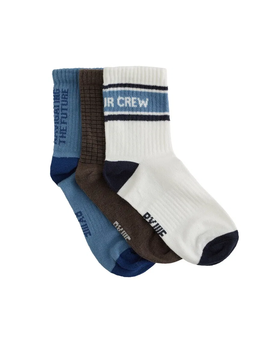 Носки WE Fashion Socks синего, темно-синего, темно-коричневого и белого цветов