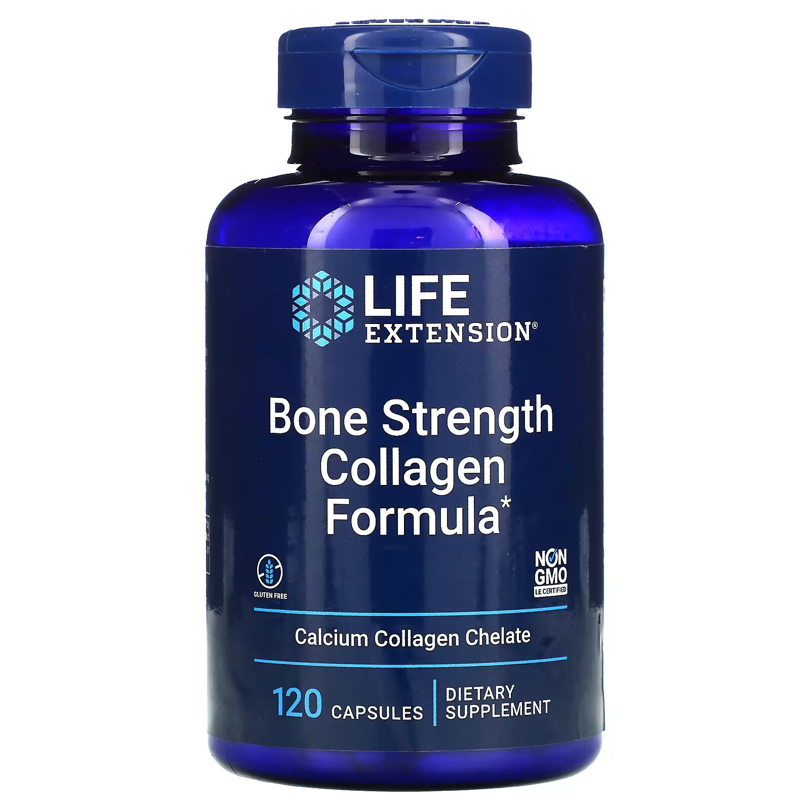 

Life Extension, Bone Strength, добавка с коллагеном для укрепления костей, 120 капсул