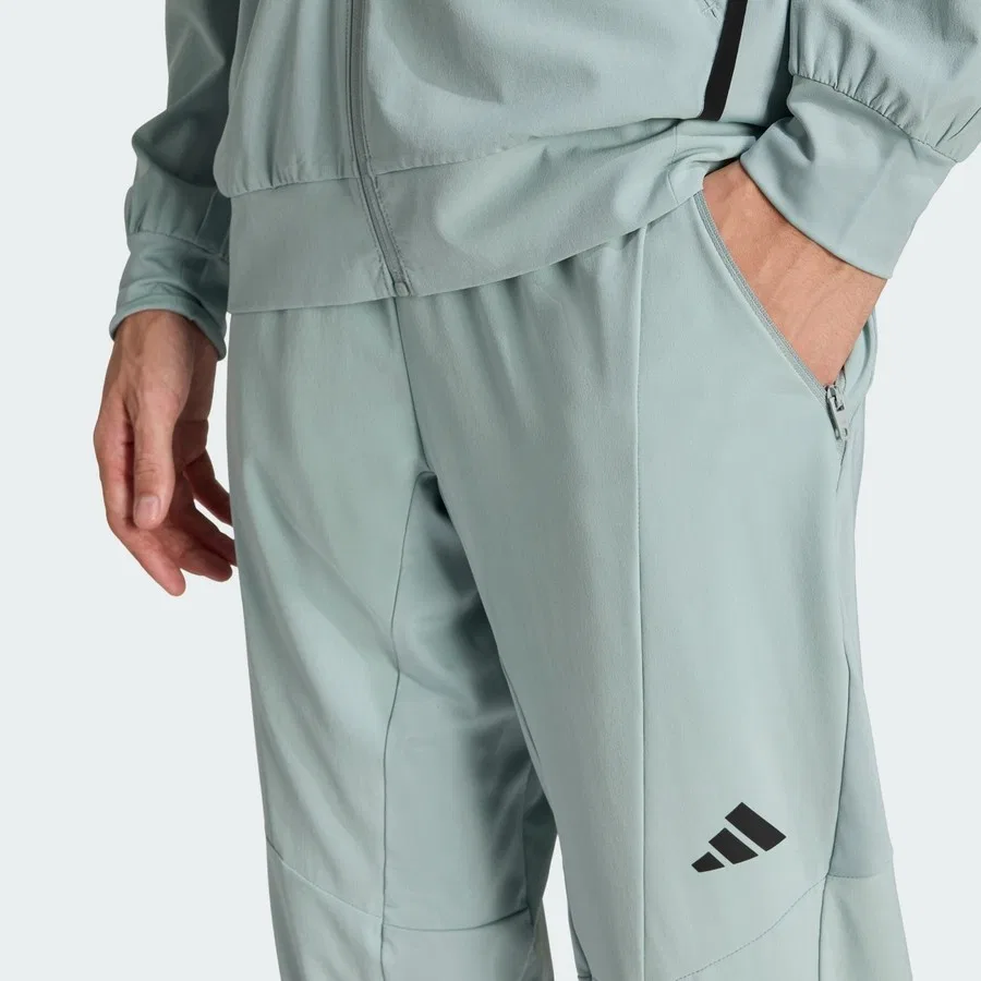 Штаны спортивные с зауженным кроем Performance D4T Workout adidas, Светло-зеленый — фото 4