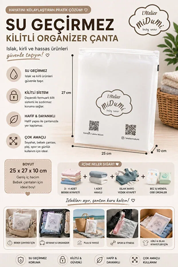 Детский комплект для новорожденных хлопковый Latelier Midumi, Lilac — фото 2