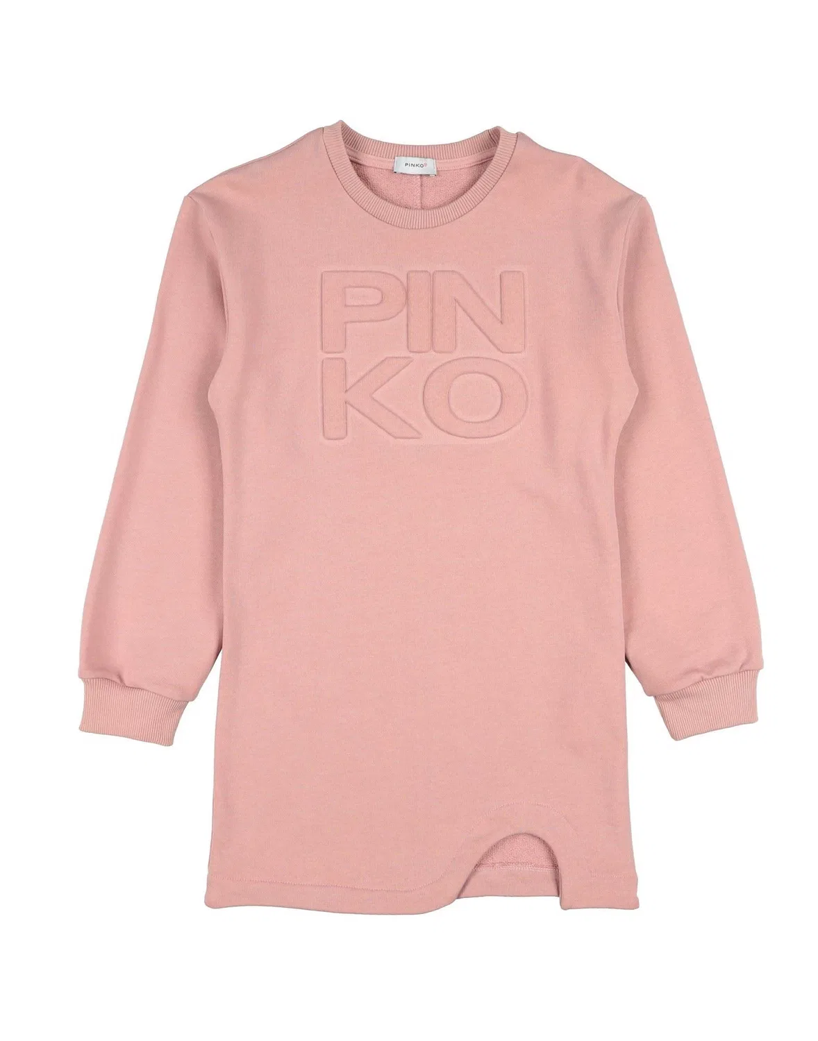 Детское платье для девочек из футера с принтом Pinko Up, светло-розовый