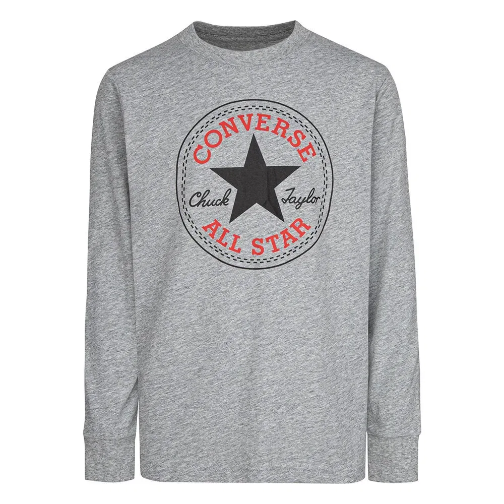 Футболка с длинным рукавом Chuck Patch Converse Kids, серый