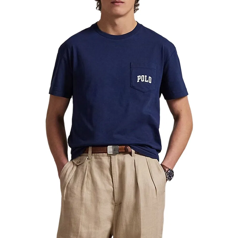 Мужская футболка с принтом Polo Bear Polo Ralph Lauren, Marine Blue — фото 4