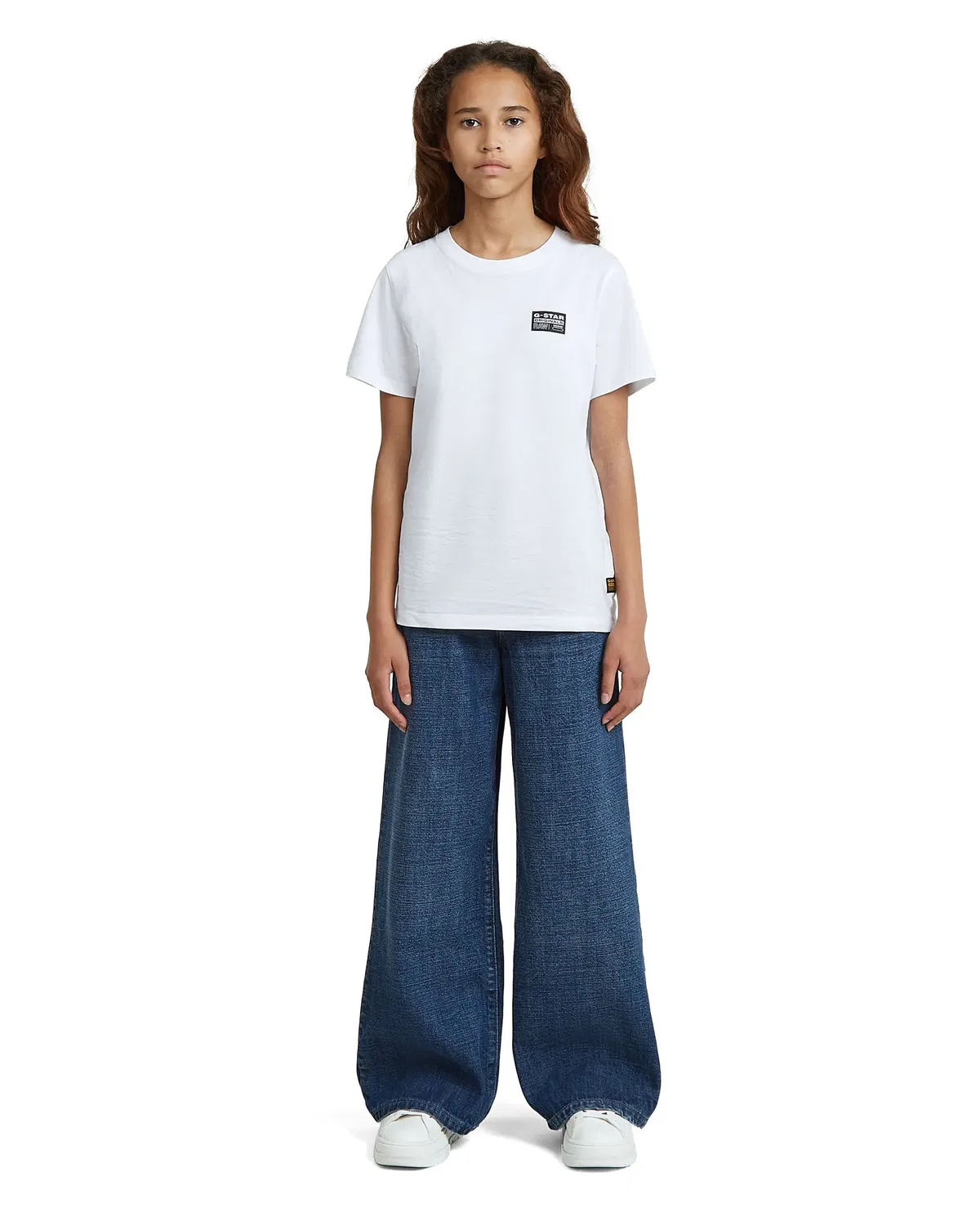 Джинсы свободные с высокой посадкой Girls Skater High Loose G-Star Raw, синий — фото 3