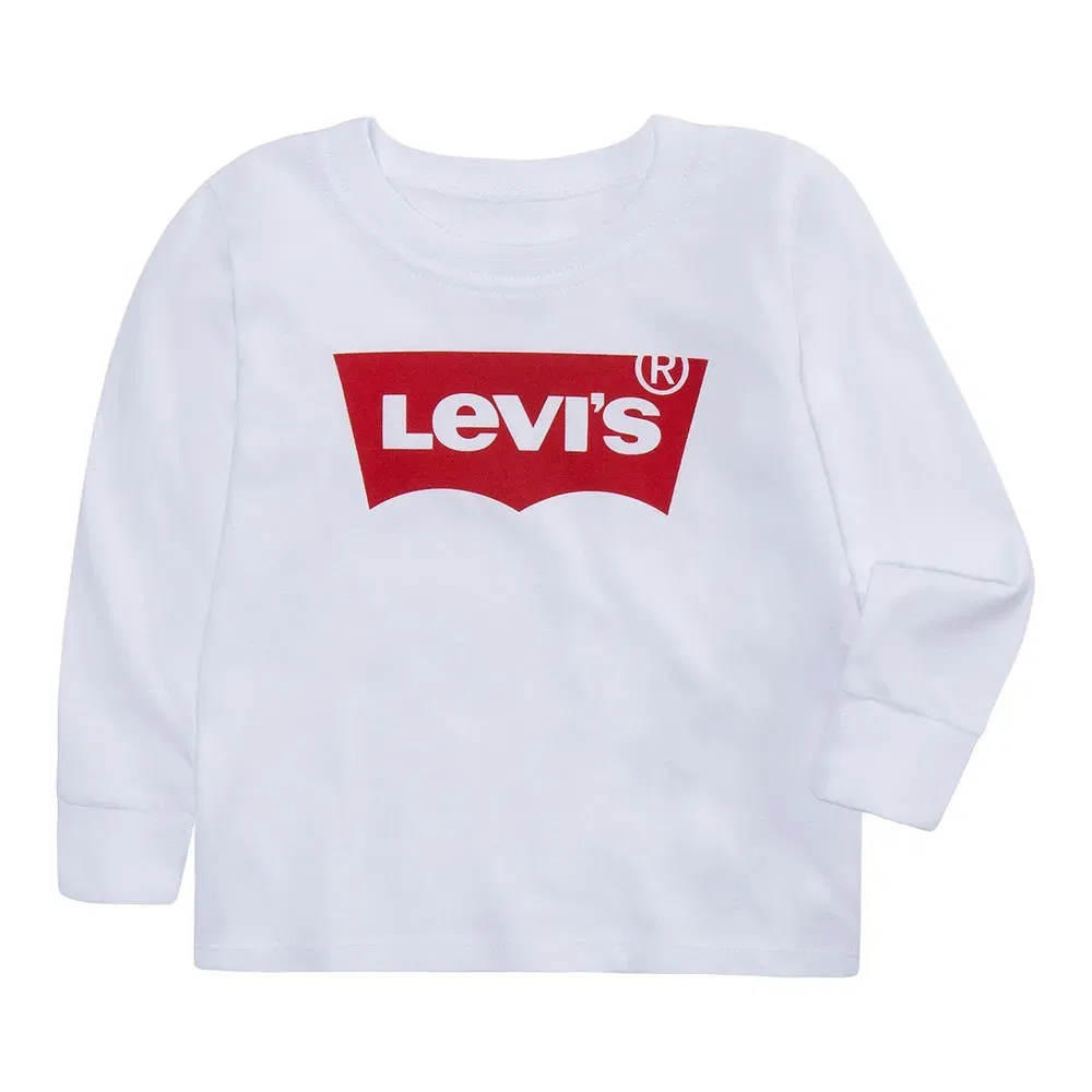 Детская футболка с длинным рукавом Batwing Levi's, White