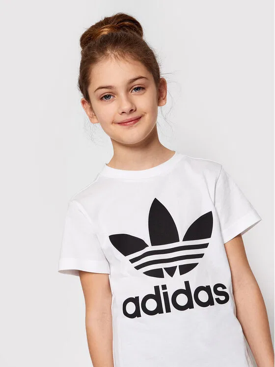 Футболка regular fit adicolor Trefoil Adidas, белый — фото 2