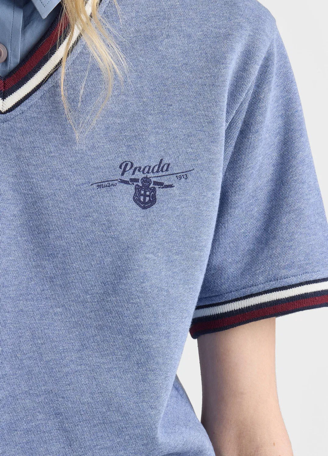 Свитшот Prada, синий — фото 4