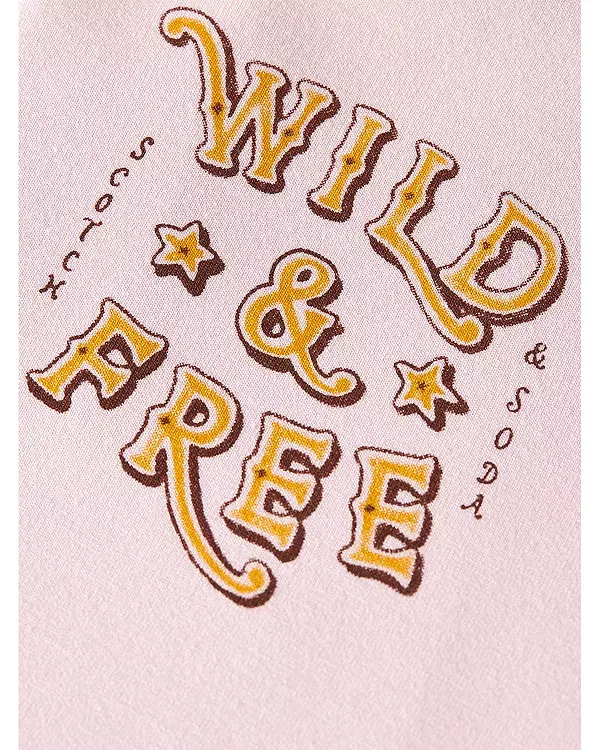Детская толстовка для девочек с принтом Wild and Free Scotch & Soda, Lilac Snow — фото 3