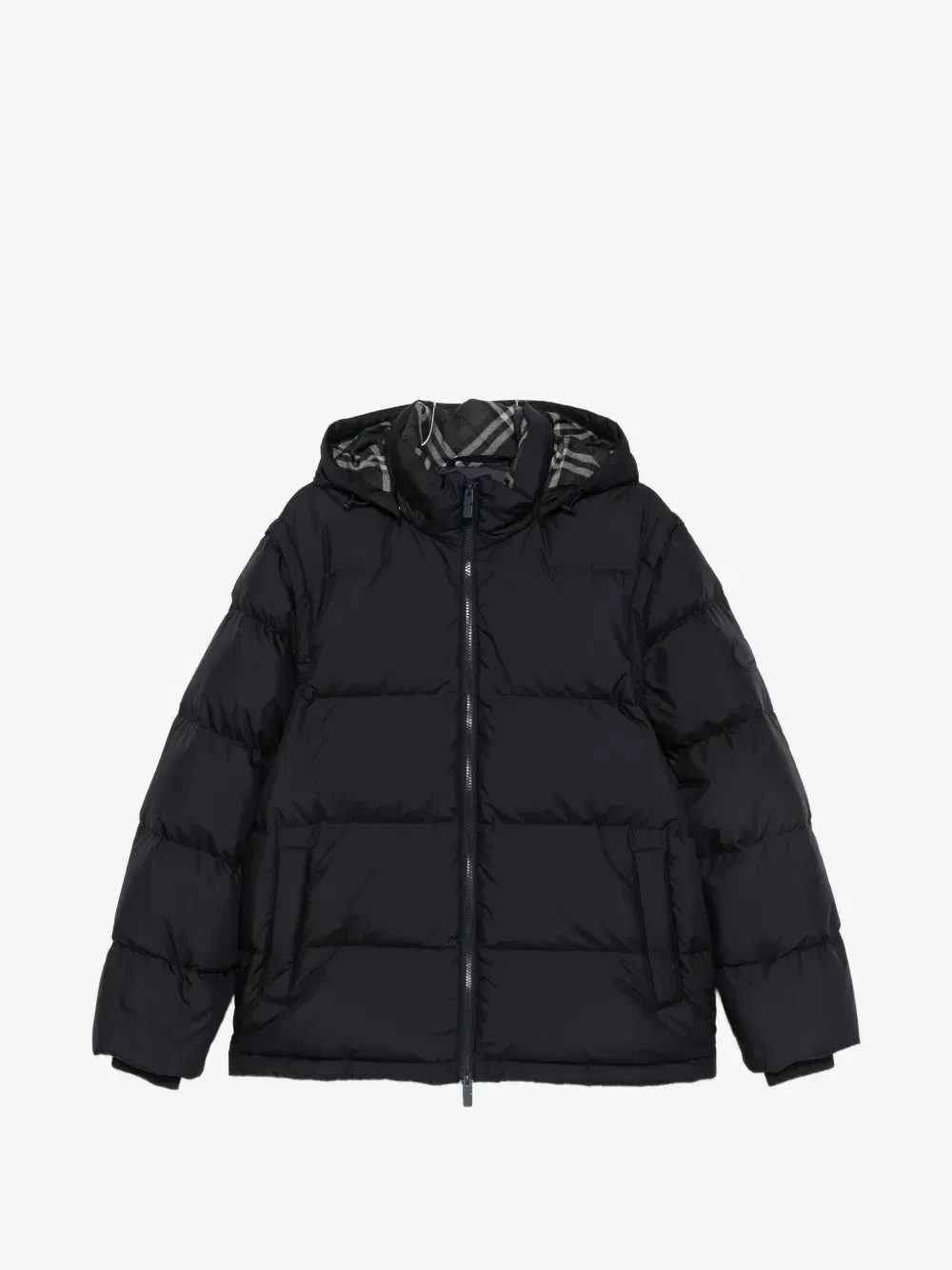 Куртка-пуховик с капюшоном BURBERRY, черный