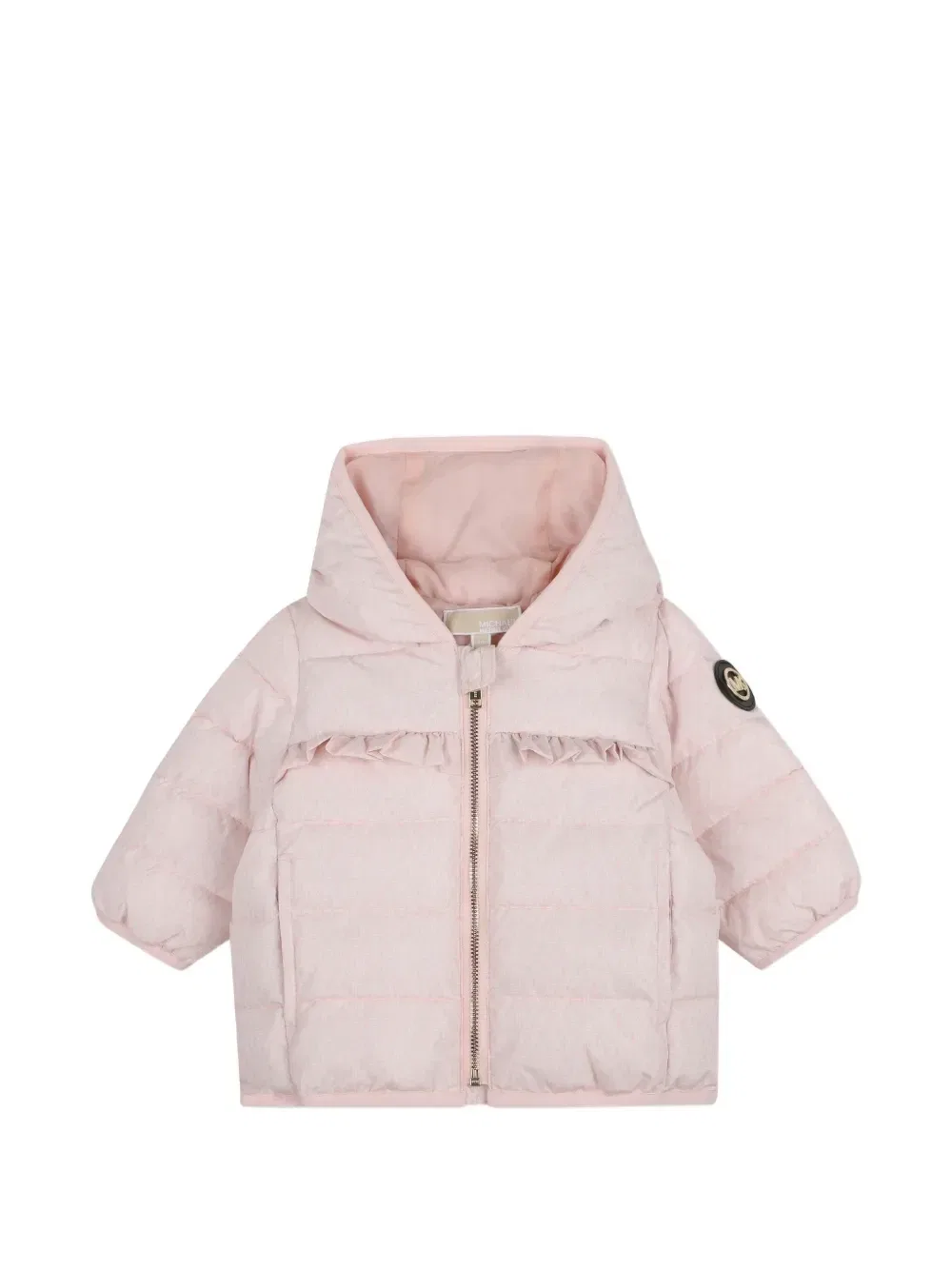 Куртка с оборками и логотипом Michael Kors Kids, розовый