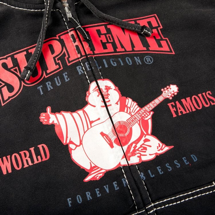 トップス supreme TRUE RELIGION Supreme True Religion Zip Up Hooded Sweatshirt (FW22) Black メンズ
