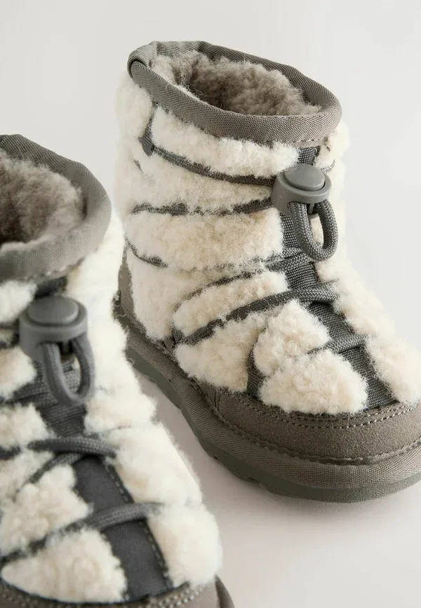 Ботинки на теплой подкладке Regular fit - baby shoes Next, серый — фото 4