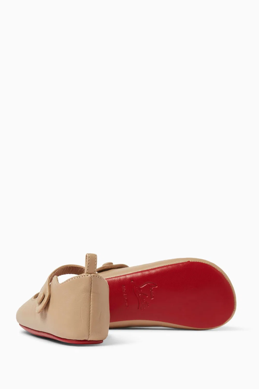 Балетки кожаные Baby Love Chick Christian Louboutin, нейтральный — фото 3