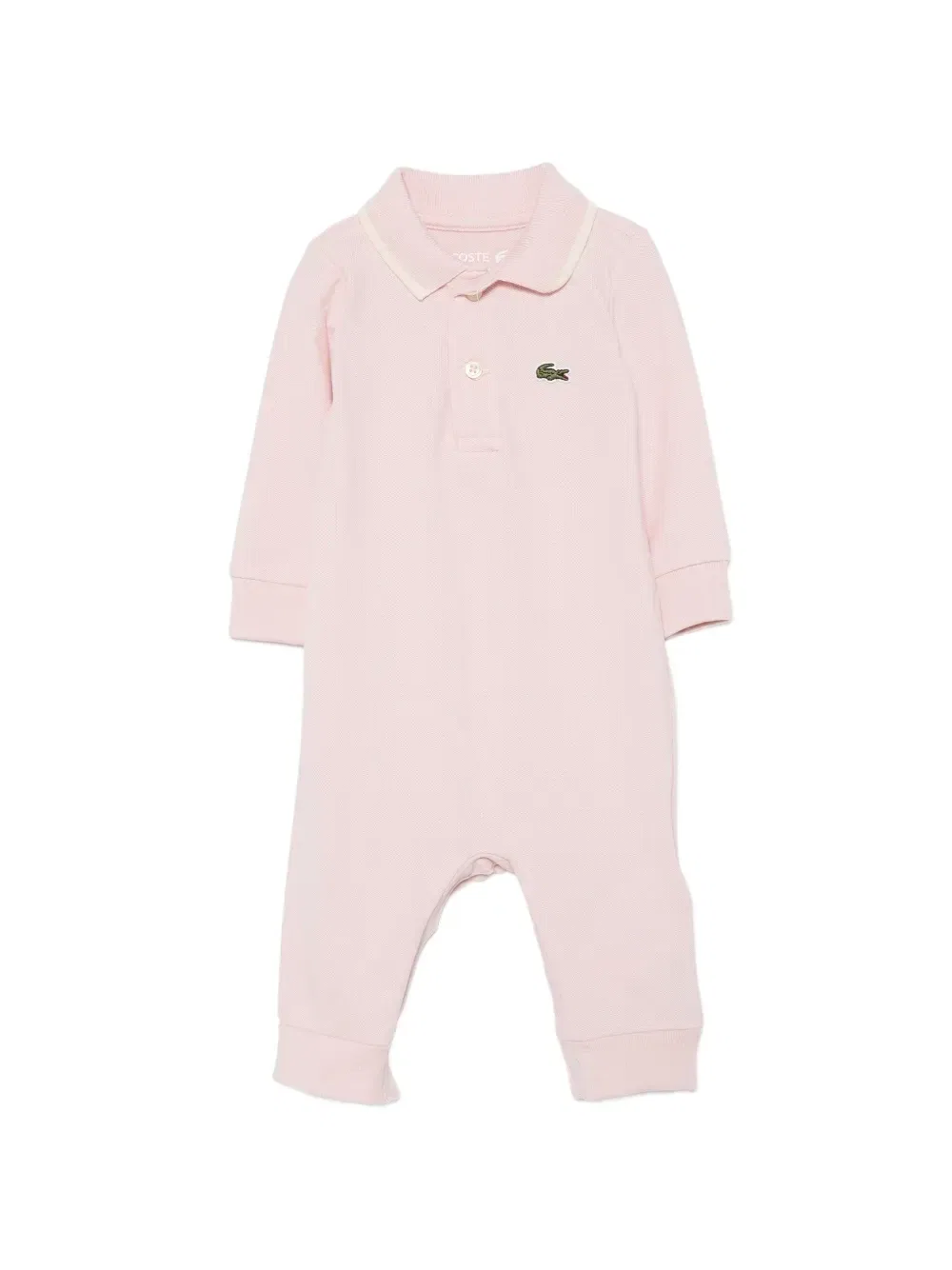 Комбинезон из ткани пике с нашивкой-логотипом Lacoste Kids, розовый
