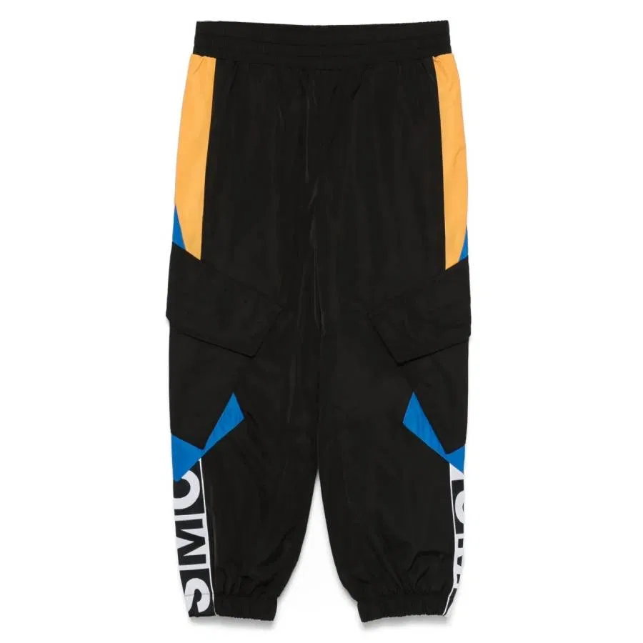Детские спортивные брюки с логотипом и цветными вставками Kids Logo Graphic Colourblock Joggers Stella McCartney, Black