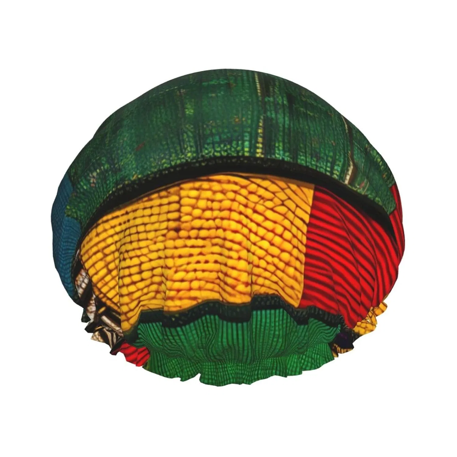 Шапочка для душа с принтом, Anceky, двойная водонепроницаемая, African Style Patchwork