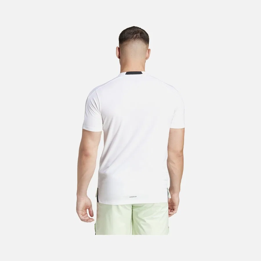 Мужская футболка с коротким рукавом Aeroready Designed For Training Workout Short-Sleeve adidas, Белый — фото 4