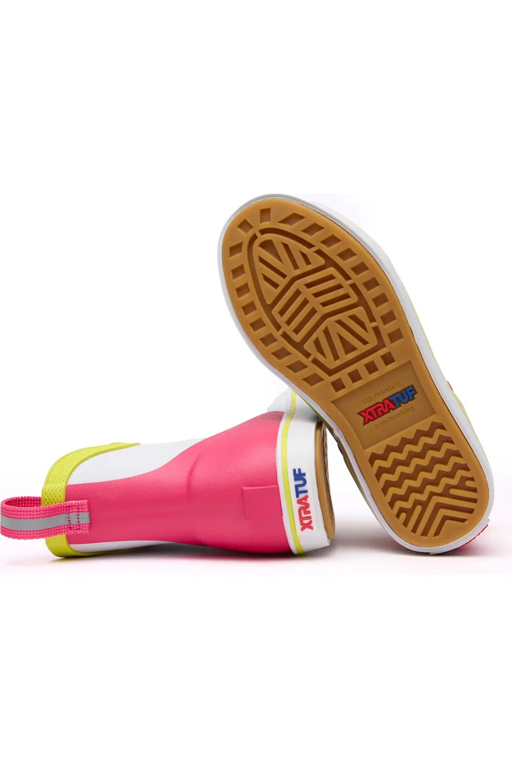 Детские сапоги водонепроницаемые Deck Boot XTRATUF, White Multi/Pink — фото 3