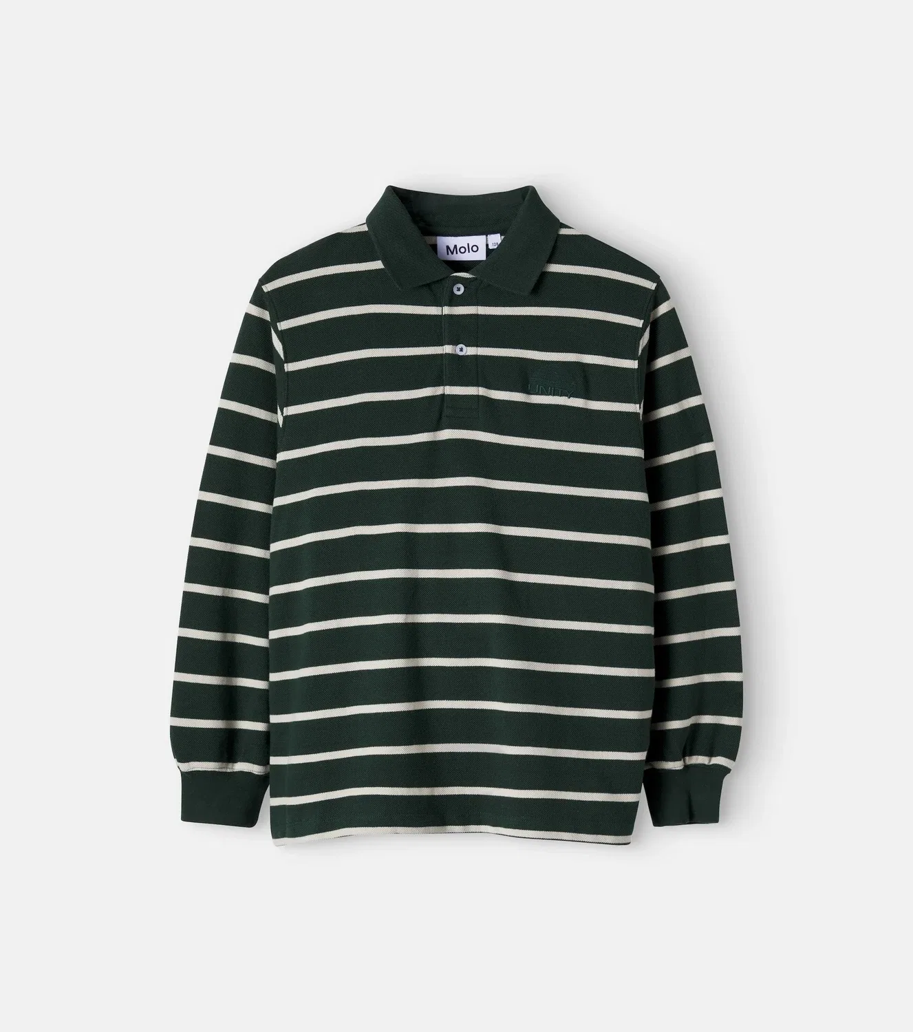 Поло из хлопка в полоску, модель Taxus Stripe, Molo, черный