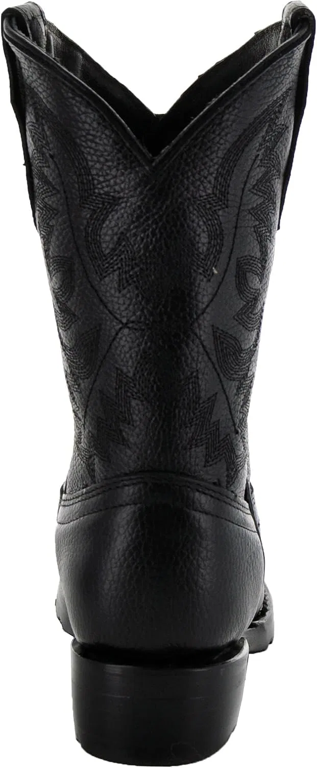 Детские ботинки для мальчиков с широким квадратным носком K3004 Soto Boots, Black — фото 4