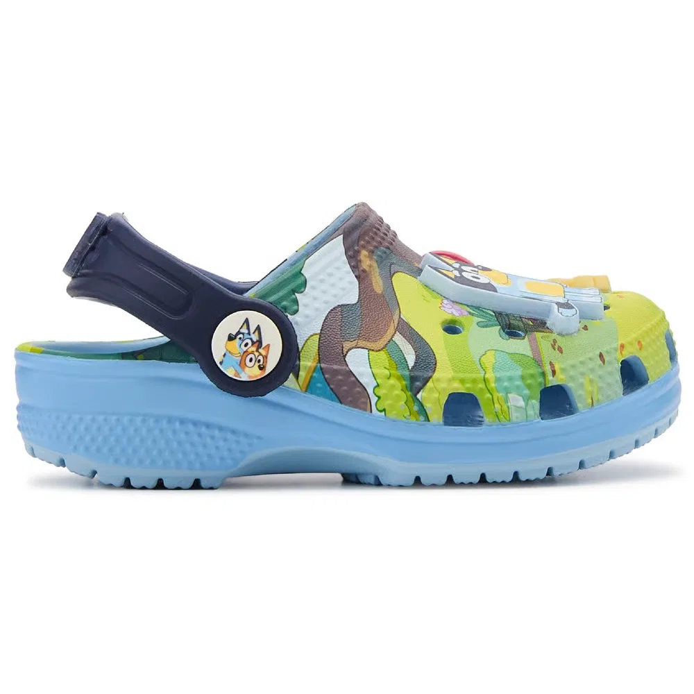 Детские классические сабо Disney Bluey для малышей Crocs, Bluey Blue — фото 2
