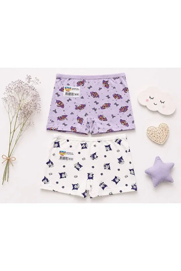 Детские боксеры для мальчиков хлопковые 2-шт Kids, White And Purple