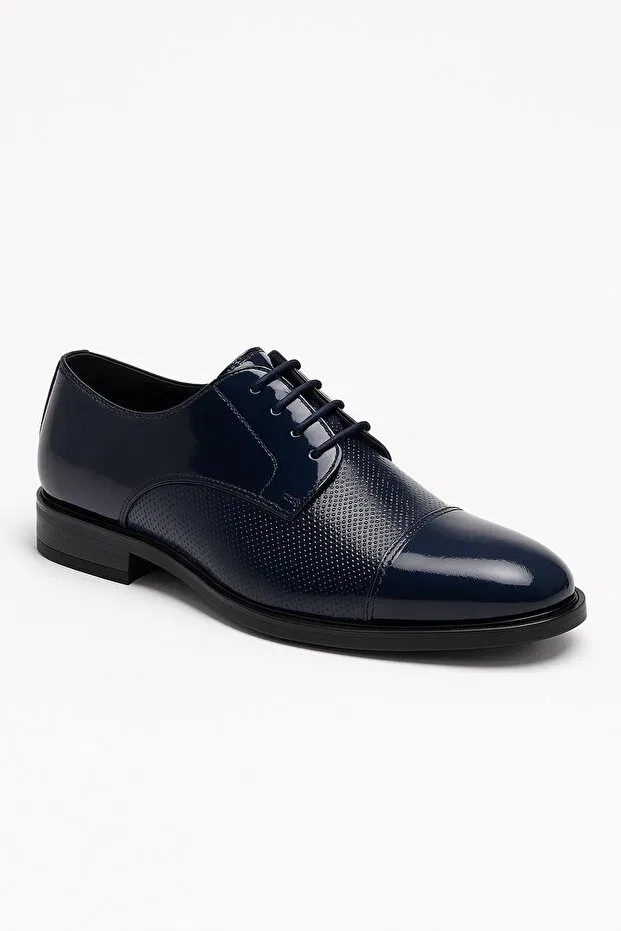 Детские туфли для мальчиков с узором Sirri, Navy Blue — фото 2