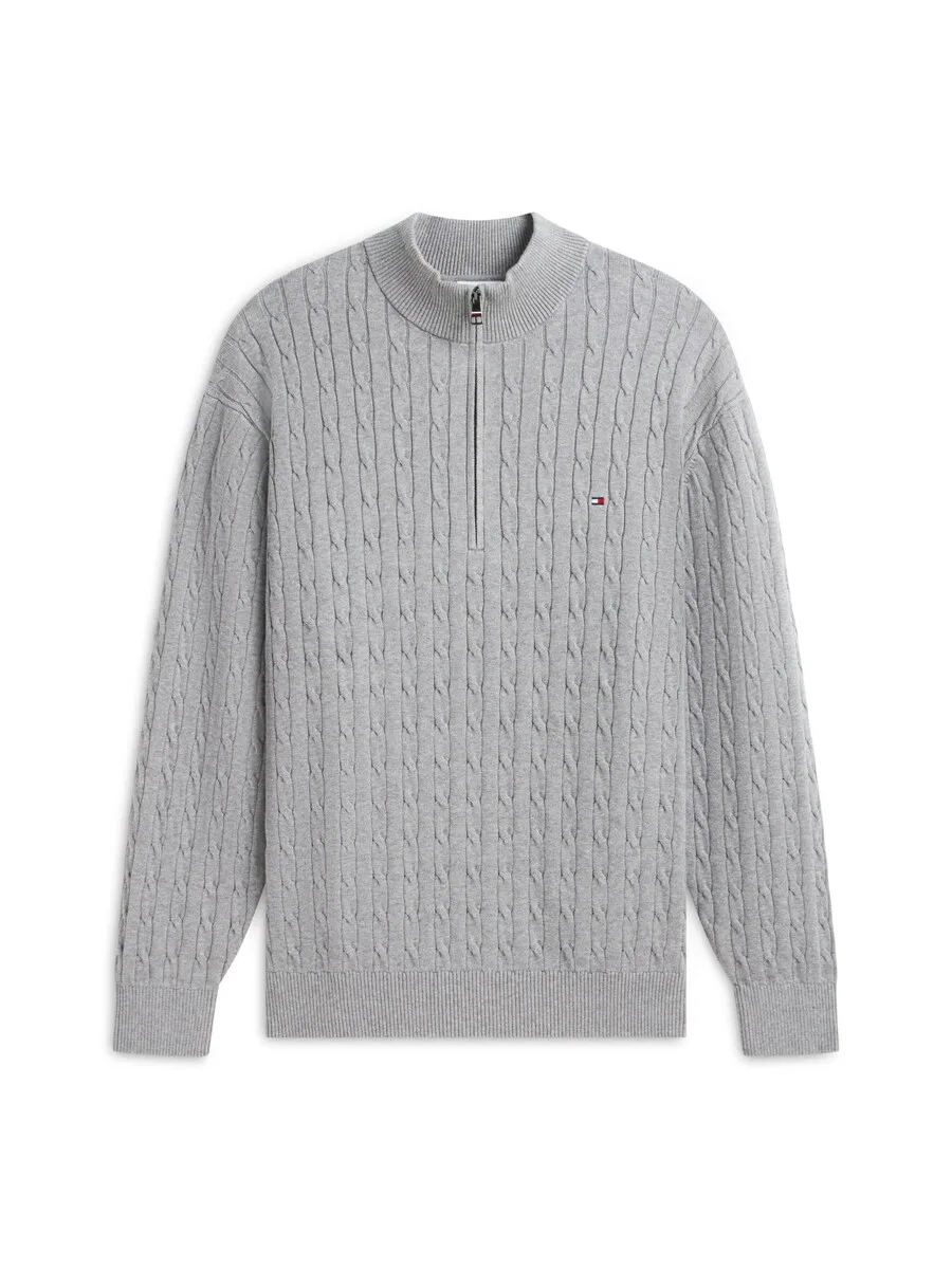 Свитер TOMMY HILFIGER 'CLASSIC' серого цвета