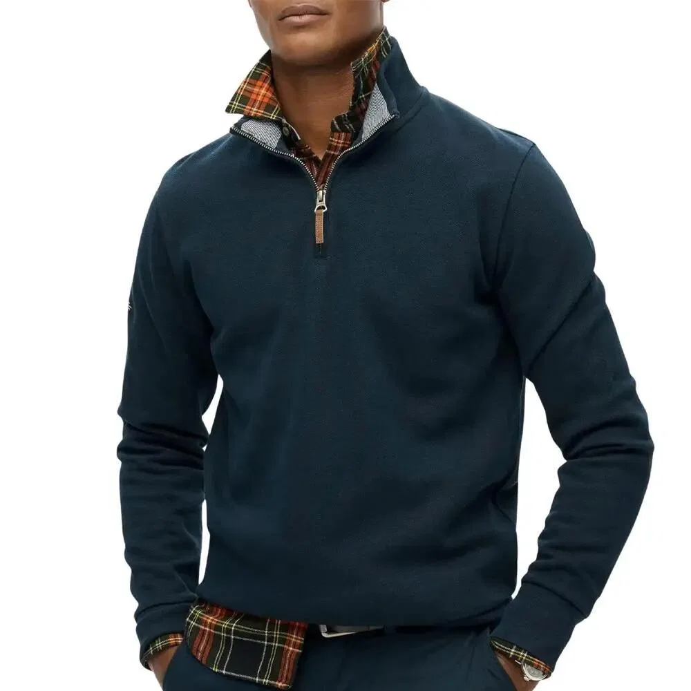 Мужской свитшот с воротником-стойкой Superdry, Navyblau