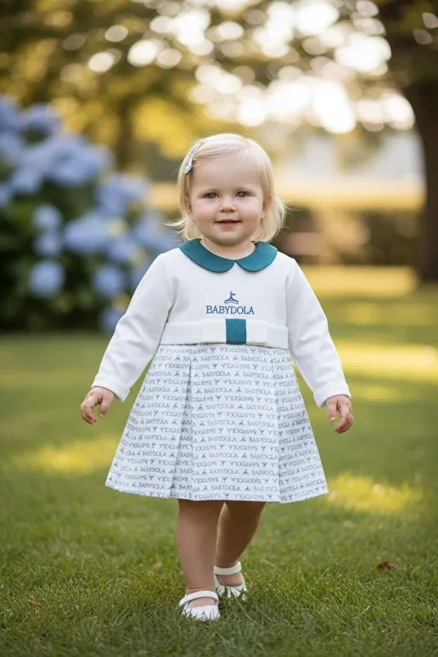 Детское платье для девочек с принтом Babydola baby dress Butik, Blue